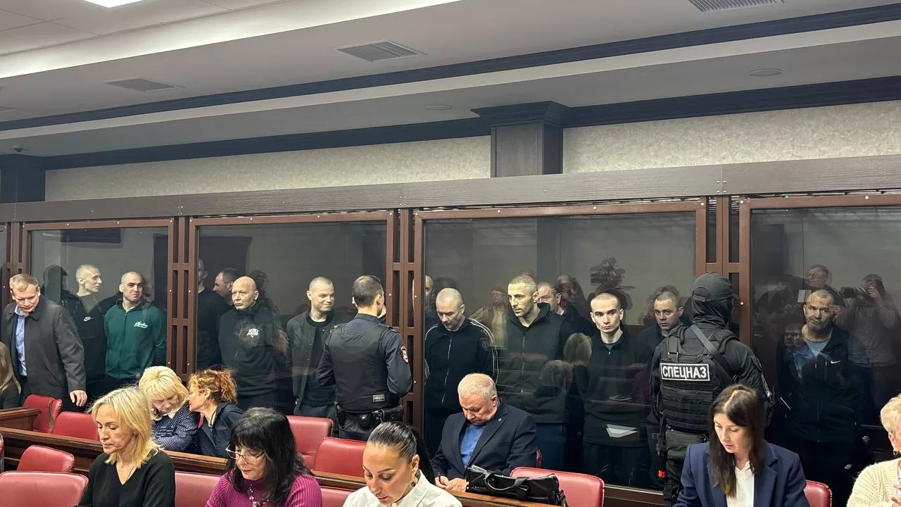 Полонені айдарівці / Фото: Пресслужба Військового суду Південного округу