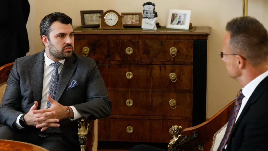 Георгій Георгієв та Петер Сійярто / Фото: EPA/BGNES