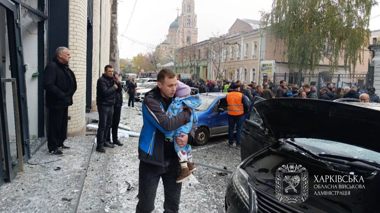 The aftermath of enemy UAV strikes on a kindergarten in Kharkiv / Photo: Kharkiv Regional State Administration
