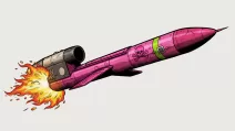 Иллюстрация ракеты "Фламинго" с сайта чешской волонтерской инициативы Darek pro Putina