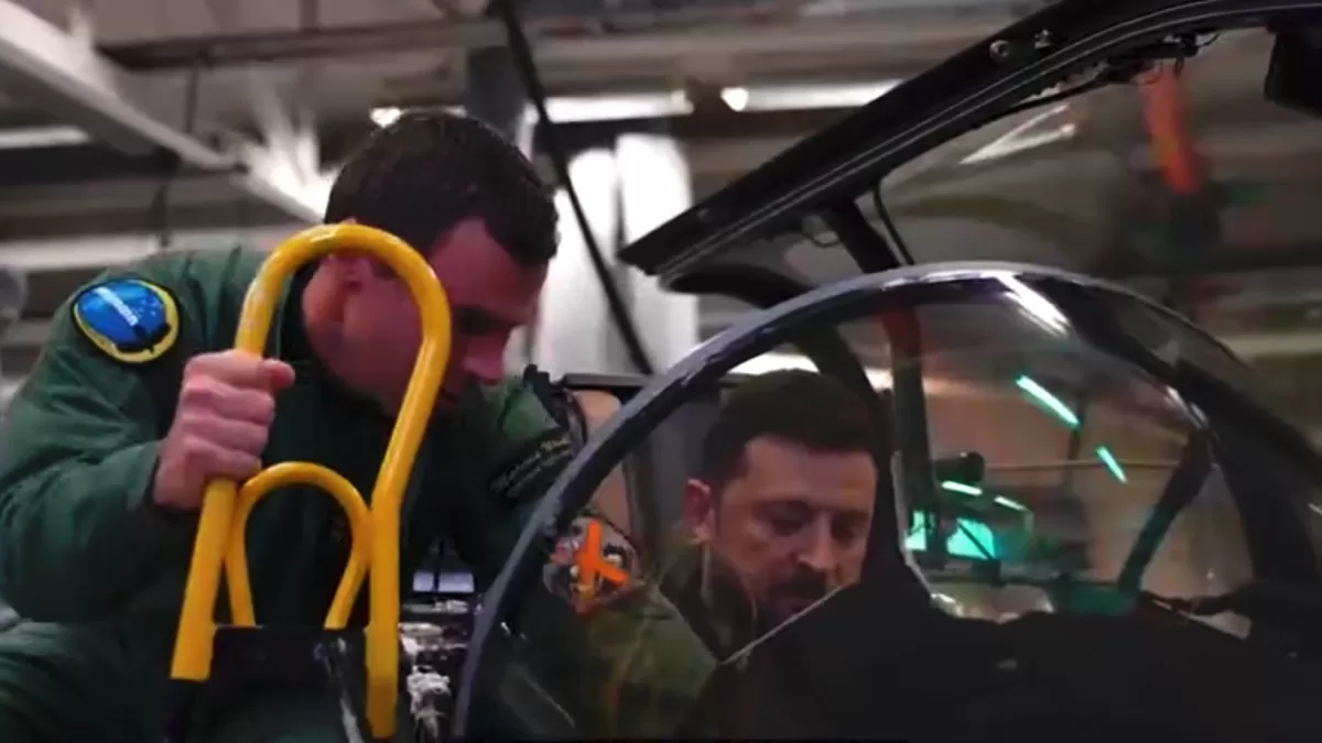 Зеленський: Разом зі Швецією Україна значно збільшить свою бойову авіацію / Скріншот відео