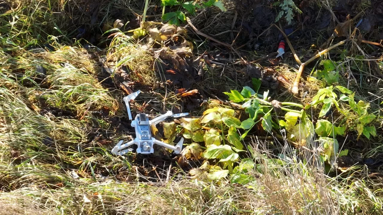 Архівне фото. На Сумщині прикордонники приземлили російський FPV-дрон. 8 листопада 2023 / Фото МВС