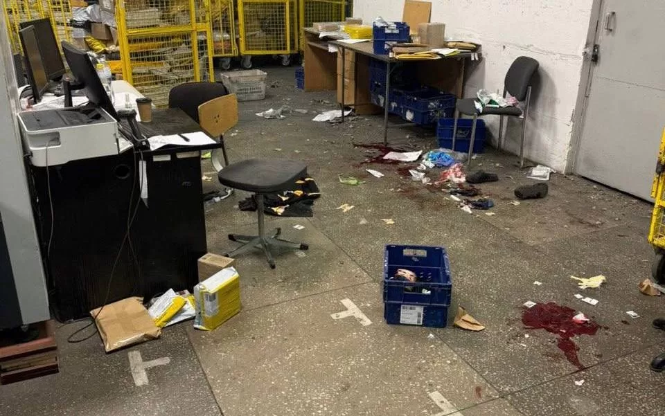 Таможенный пост "Укрпочта", где произошел взрыв / Фото: ГТСУ