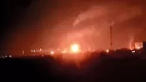 Fire at Saratov Oil Refinery / Screenshot