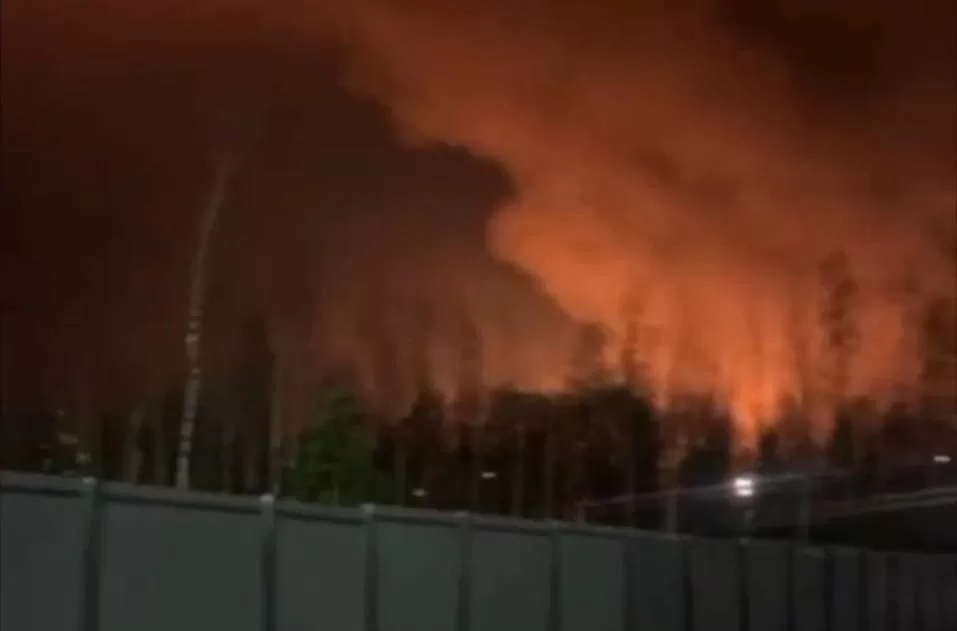 Пожежа на підстанції у Володимирі / Фото: Exilenova+