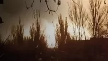 Fire at the "Shahed" base in Donetsk / Screenshot