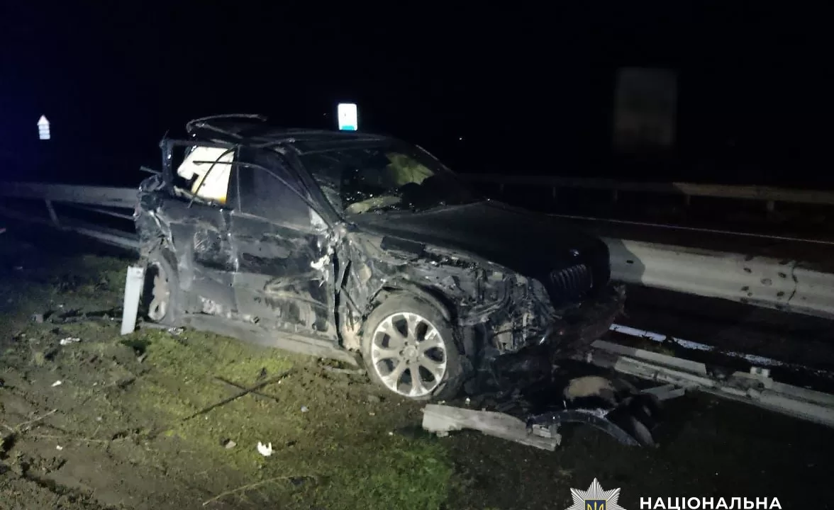 Пошкоджена внаслідок ДТП BMW X5 / Фото: ГУНП в Кіровоградській області