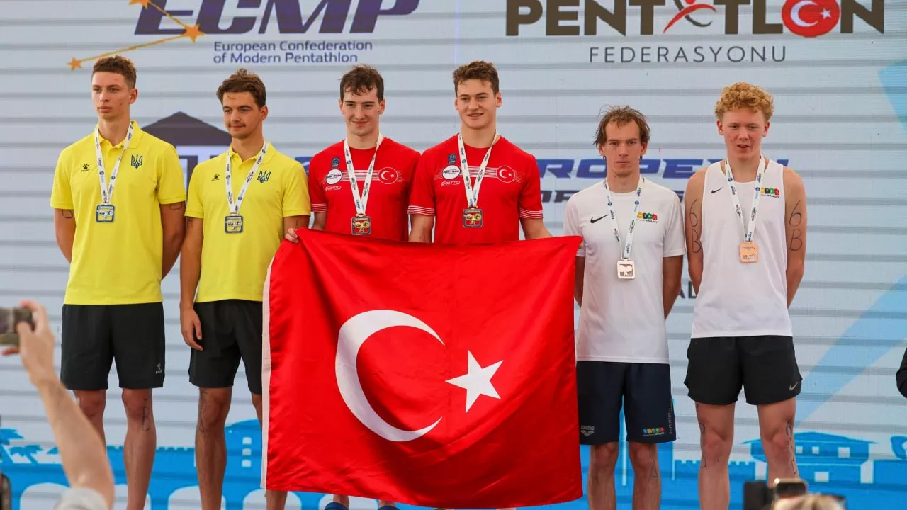 Roman Popov and Daniil Sych won silver medals at the European Junior Biathlon Championships / Photo: Modern Pentathlon Ukraine