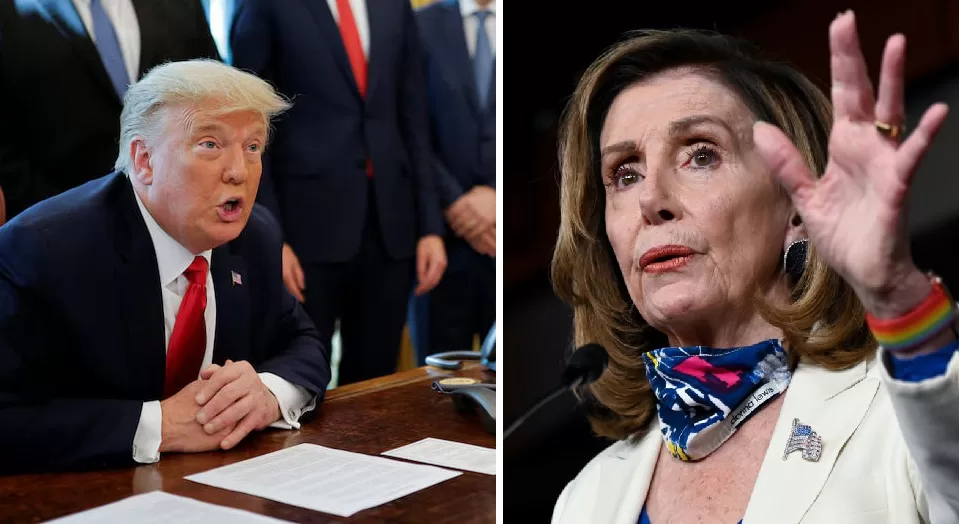Дональд Трамп и Нэнси Пелоси / Коллаж: Головне в Україні