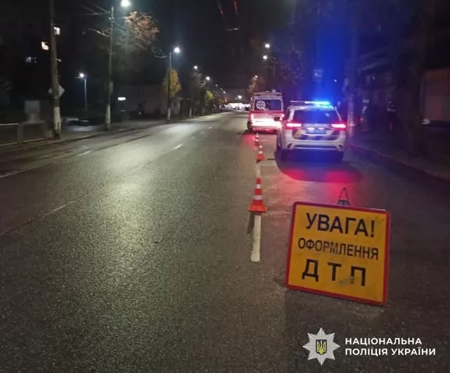 Місце смертельної ДТП у Житомирі / Фото: ГУНП в Житомирській області