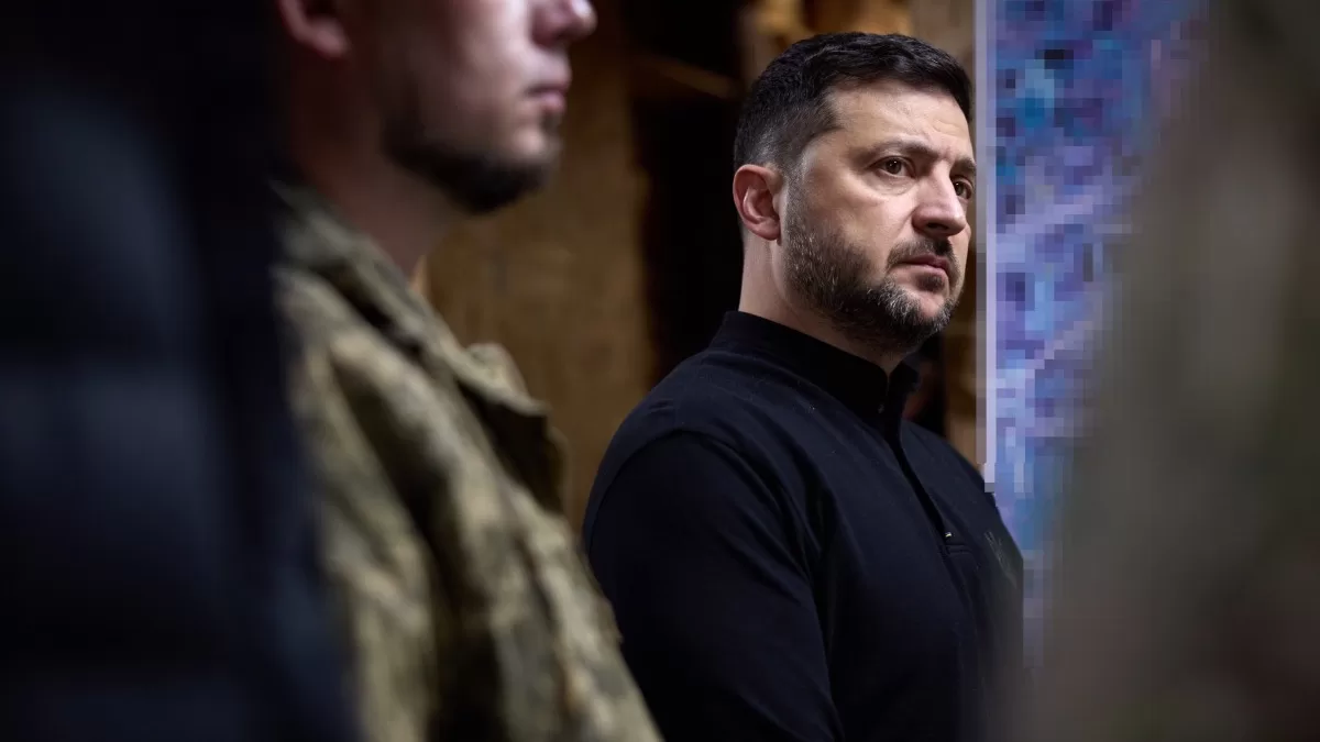 Зеленський на пункті управління 65-ї окремої механізованої бригади «Великий Луг». 13 листопада 2025 року / Фото Офіс Президента