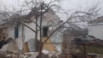 A house damaged by shelling in the Dnipropetrovsk region on November 13 / Photo: Dnipropetrovsk Regional Military Administration