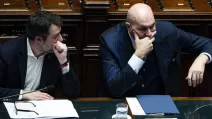 Matteo Salvini and Guido Crozetto / Photo: ANSA