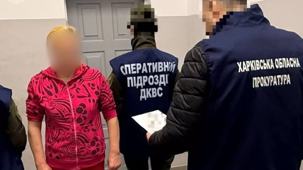 Навіть перебуваючи за гратами продовжила просувати кремлівські наративи / Фото Харківська обласна прокуратура