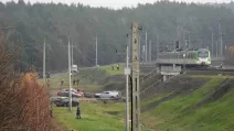 Место взрыва на железной дороге на линии Варшава-Люблин в городе Мика, Польша, 16 ноября 2025 года / Фото Wyborcza.pl