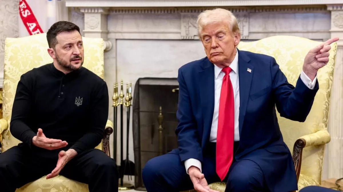Президент Украины Владимир Зеленский и президент США Дональд Трамп во время встречи в Овальном кабинете Белого дома в Вашингтоне, 28 февраля 2025 года /Фото EPA