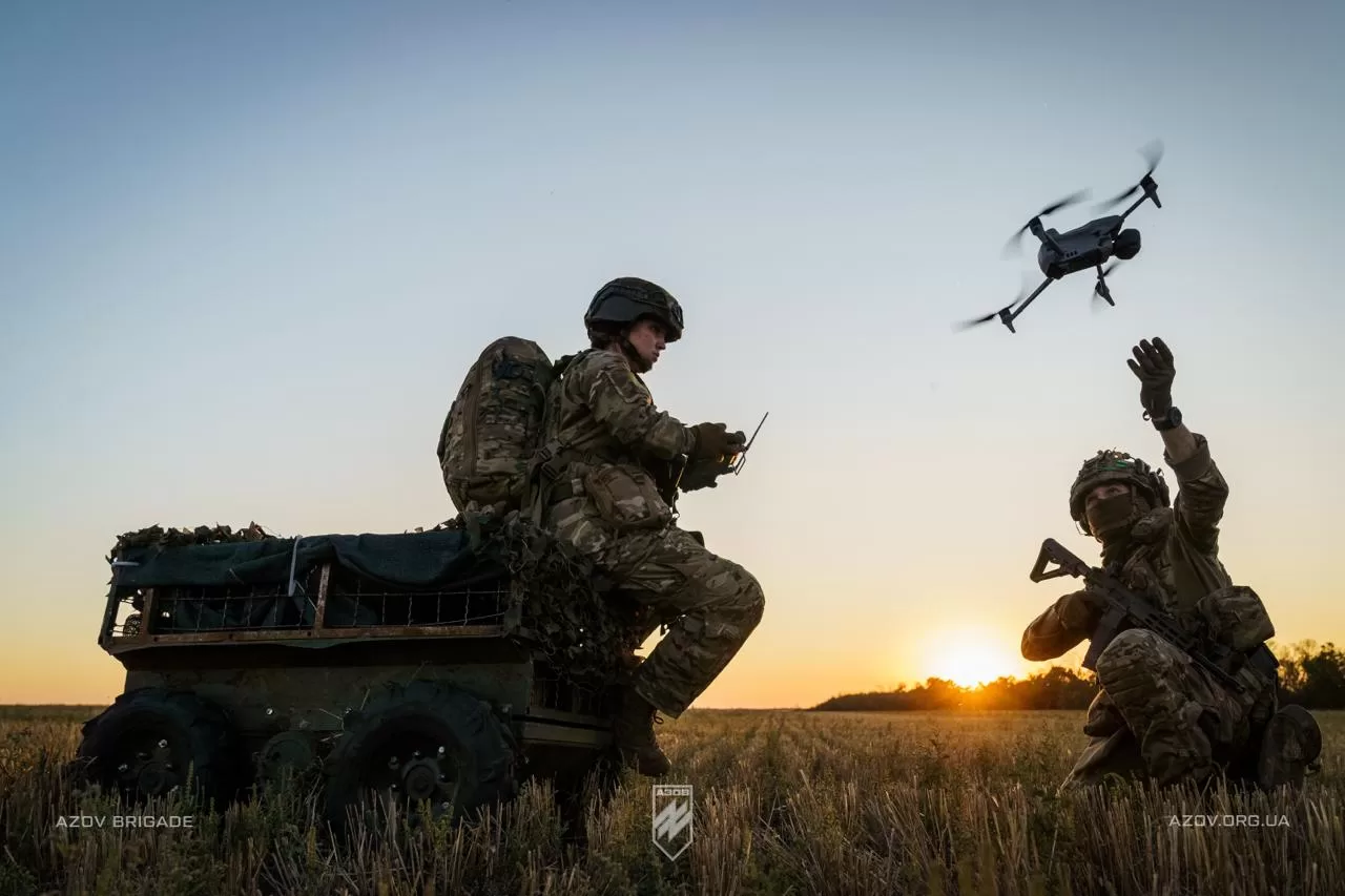 Тренування бійців роти наземних роботизованих комплексів батальйону безпілотних систем 12-ої бригади «Азов»