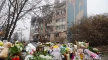 Flowers at the site of the tragedy in Ternopil / Photo: National Police
