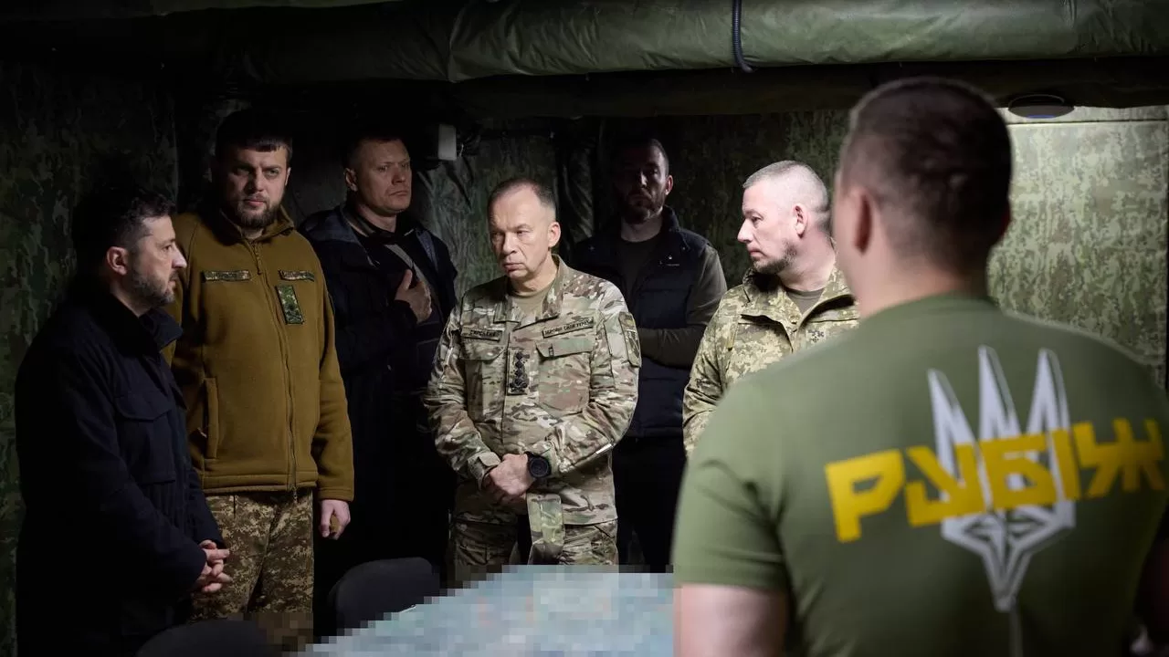 Владимир Зеленский на одном из направлений фронта / Фото: t.me/V_Zelenskiy_official