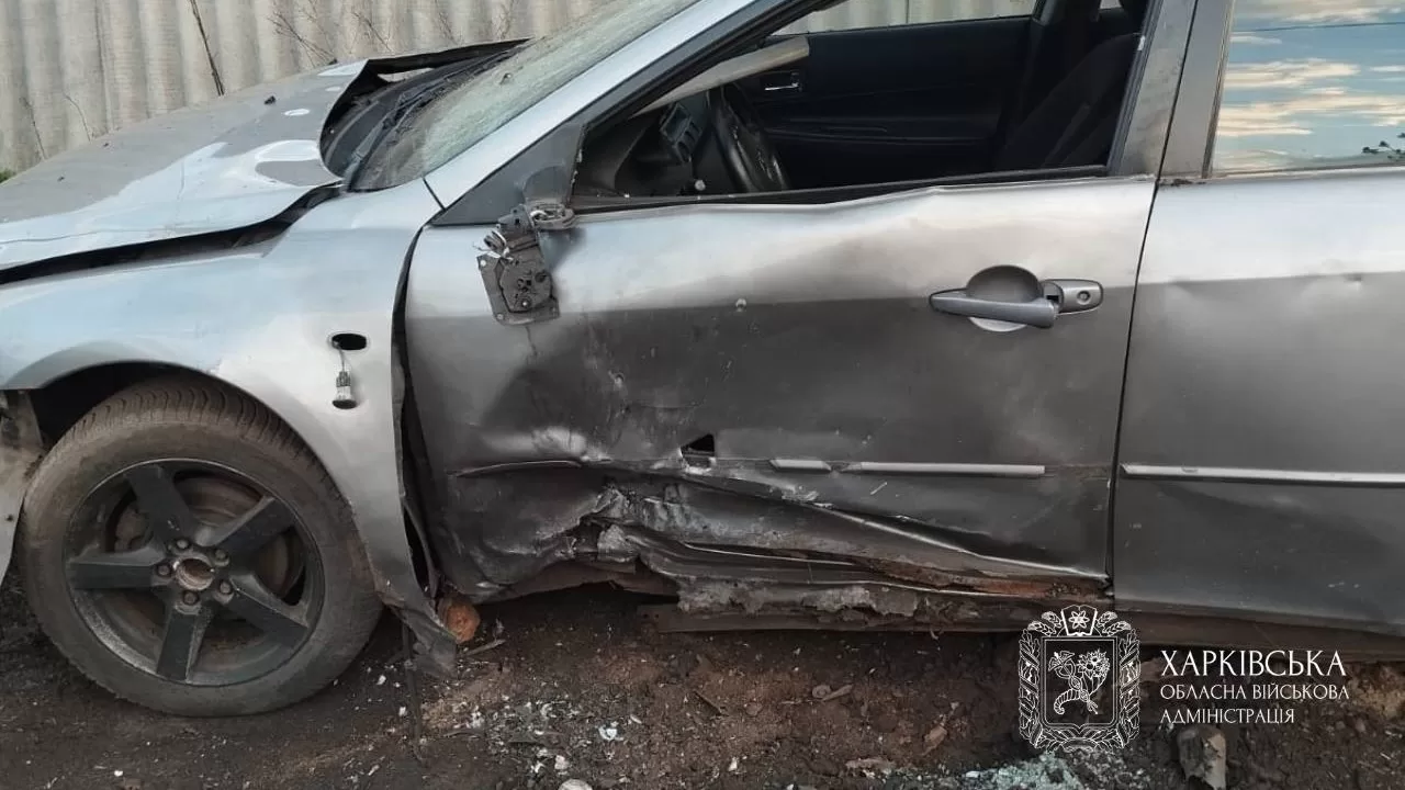 В Богодуховском районе поврежден автомобиль в поселке Золочев / Фото Харьковская ОВА