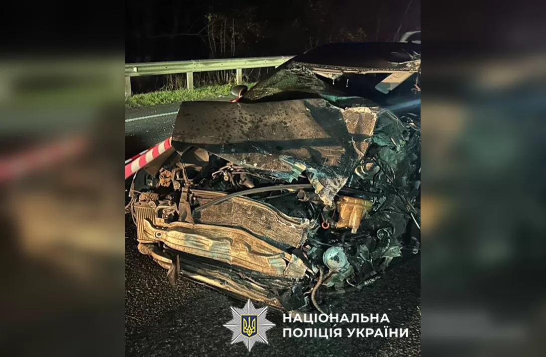 Пошкоджений в ДТП Audi / Фото: ГУНП в Хмельницькій області