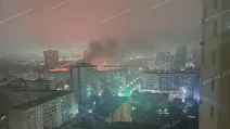 Fire after an explosion in Saratov, Russia / Photo from social media