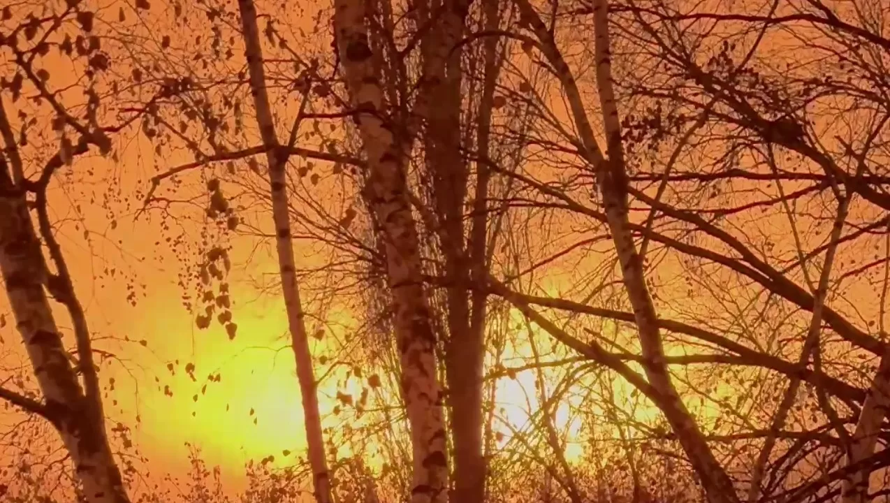 Пожар на Саратовском НПЗ / Скриншот