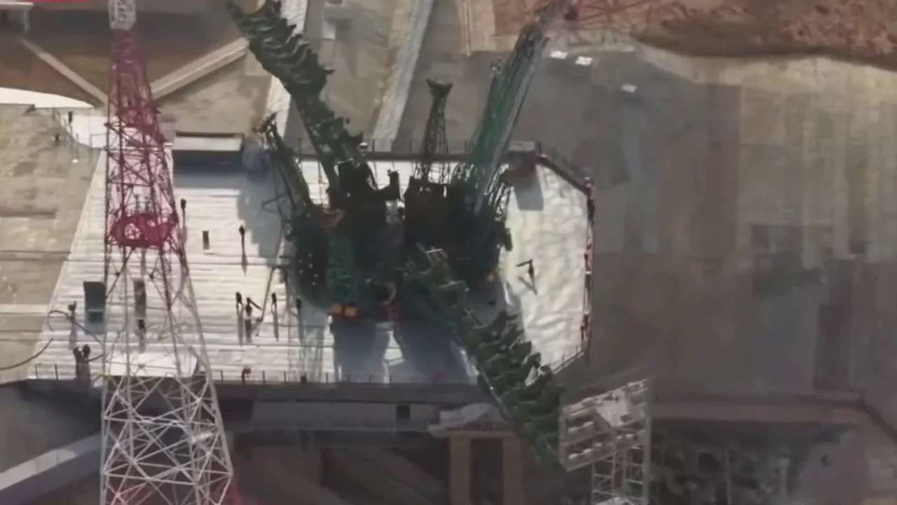 Авария на космодроме Байконур / Скриншот