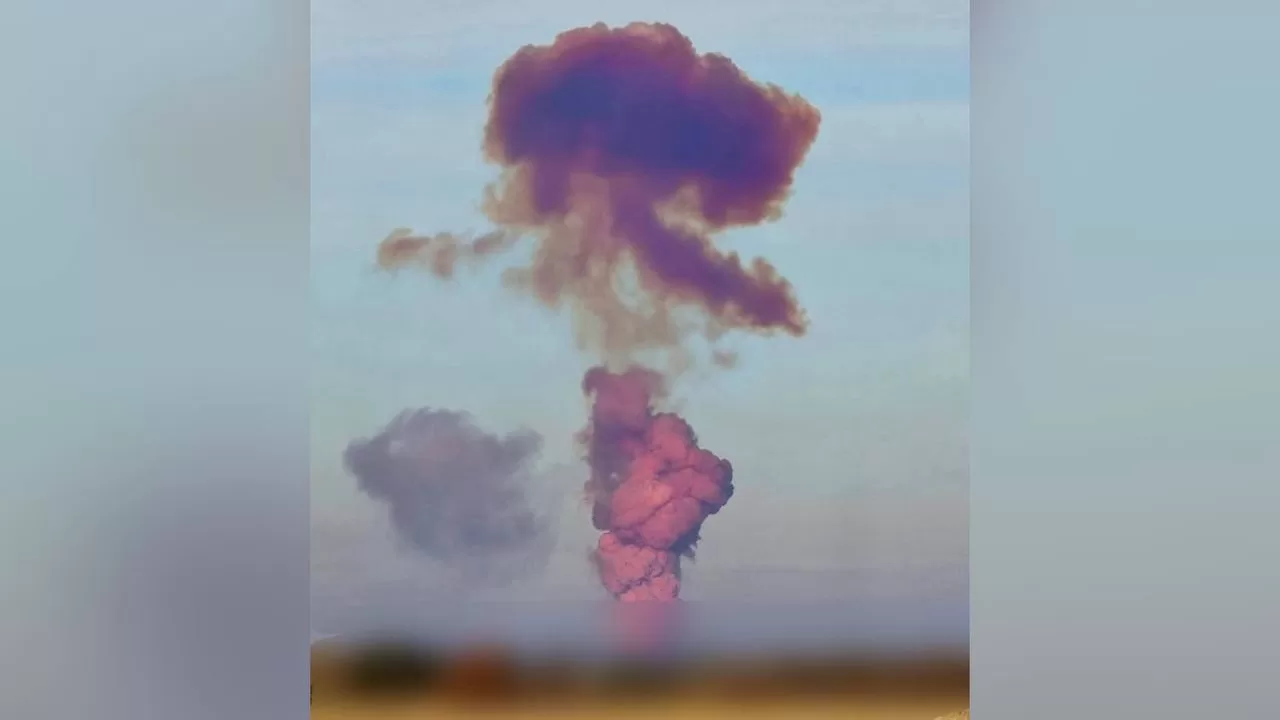 Столб дыма над Ясным в РФ / Фото: РосСМИ