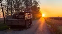 Знищена російська вантажівка / Фото: t.me/lost_warinua