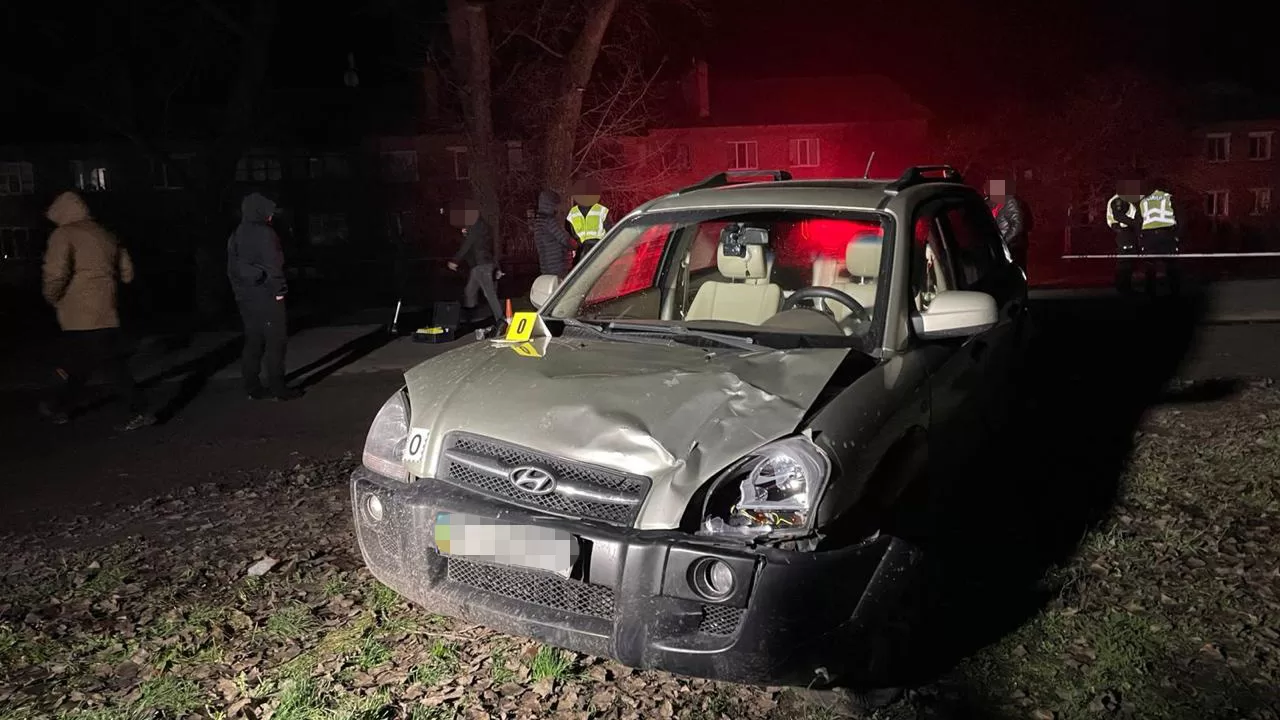 Поврежденный в результате ДТП автомобиль в Полтавской области / Фото: ГБР