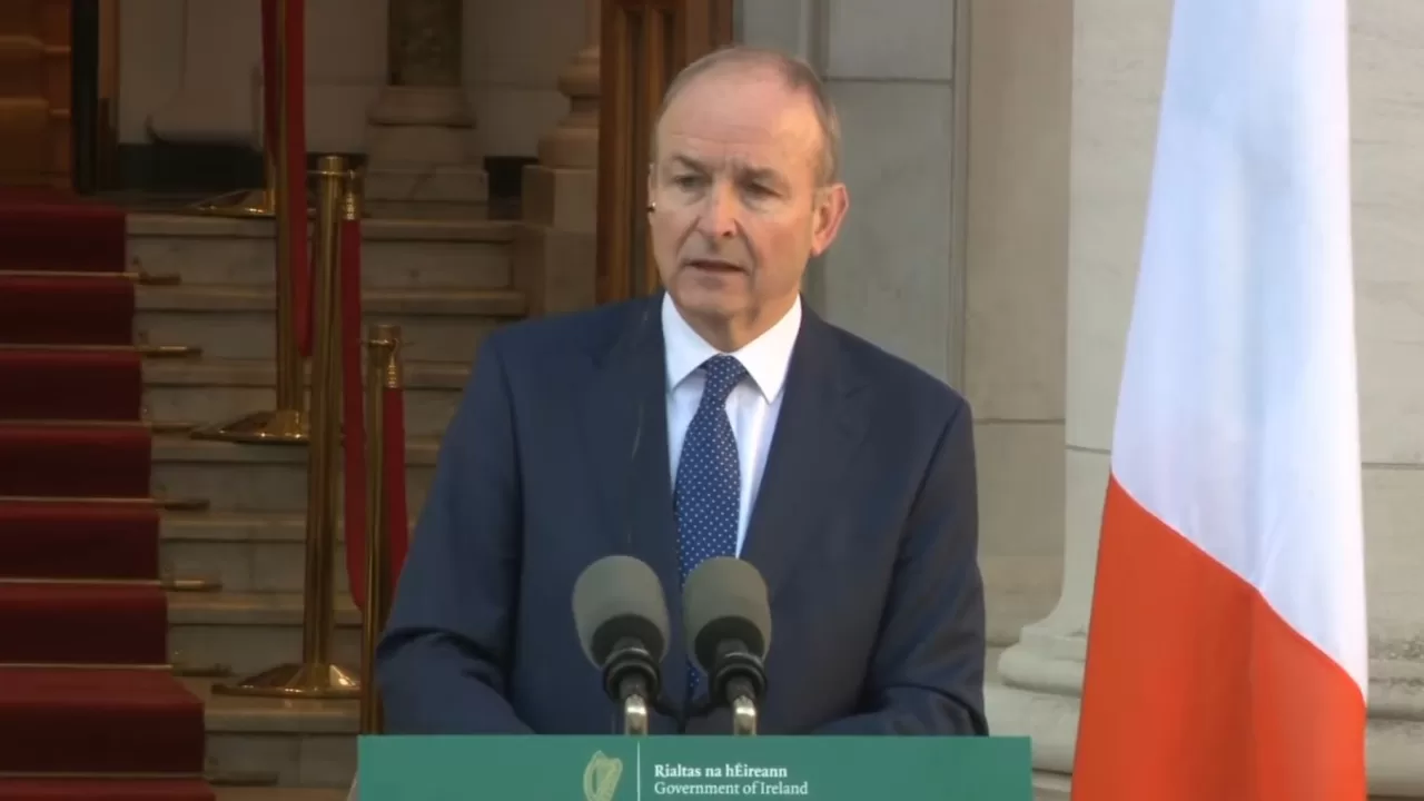 Прем’єр-міністр Ірландії Мікхол Мартін / Скріншот