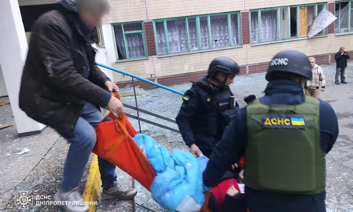 В результате удара по Кривому Рогу пострадали четыре человека, среди них — ребенок / Фото ГСЧС