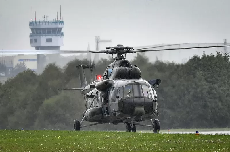 Ілюстративне фото – старт вертольота Mi-171Š з бази в Намещі-над-Ославою / Фото: ČTK