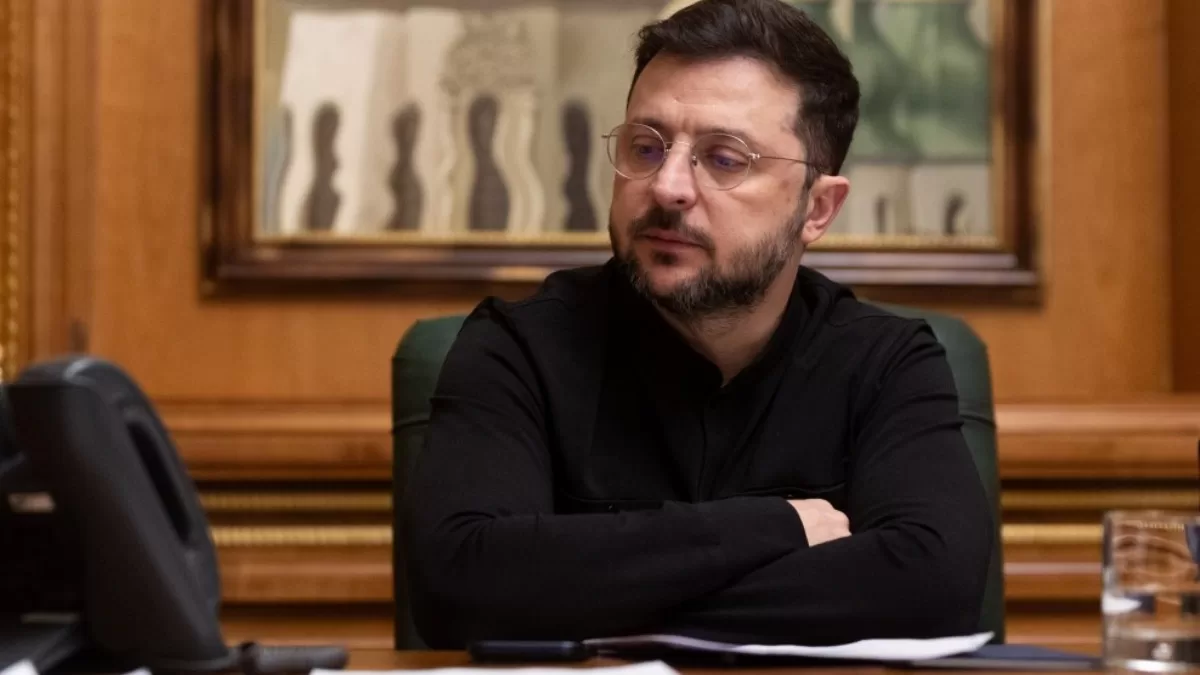 Володимир Зеленський під час розмови з з Віткоффом і Кушнером / Фото Офіс президента