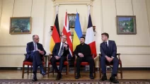 Friedrich Merz, Keir Starmer, Volodymyr Zelenskyy, and Emmanuel Macron / Photo: Reuters