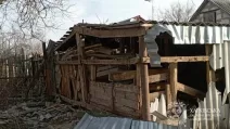 У Баранівці пошкоджена господарська будівля / Фото Харківська ОВА