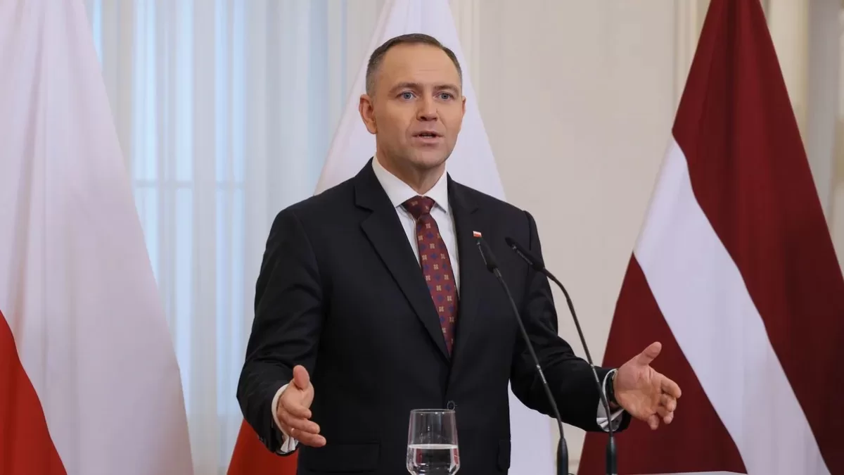 Президент Польши Кароль Навроцкий во время визита в Литву / Фото PAP