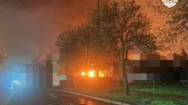 Пожежа внаслідок атаки РФ на Одещину / Фото: Олег Кіпер