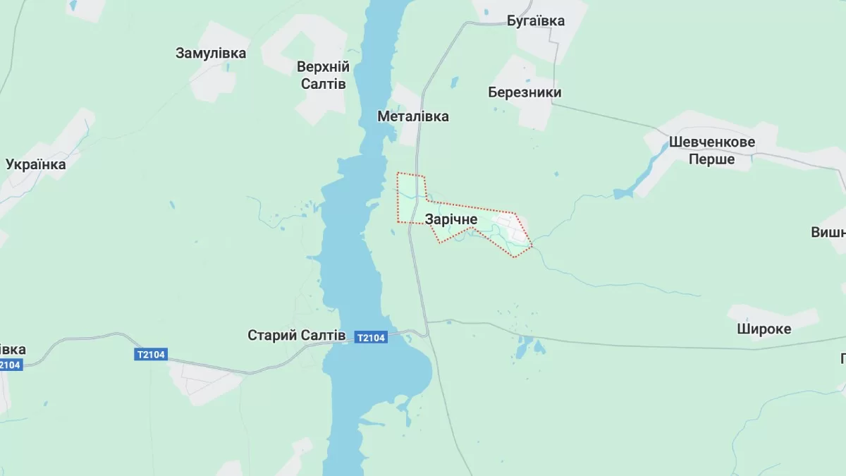 Заречное на карте Google