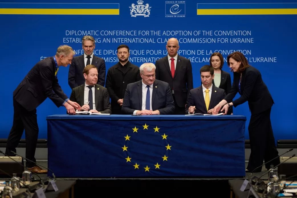 У Гаазі започаткували Міжнародну компенсаційну комісію для відшкодування збитків Україні / Фото: ОП