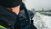 Вимірювання швидкості за допомогою приладу TruCAM / Патрульна поліція України