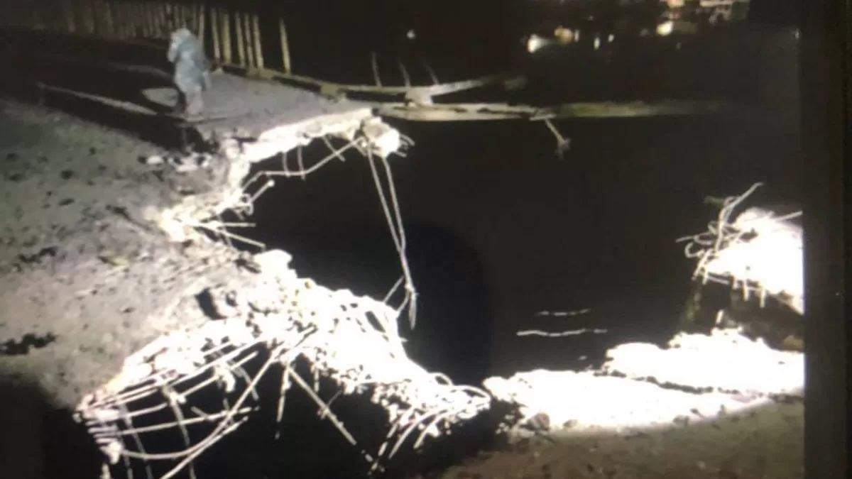 Маяки: прольоту через міст немає / Фото з x.com/HyMep482