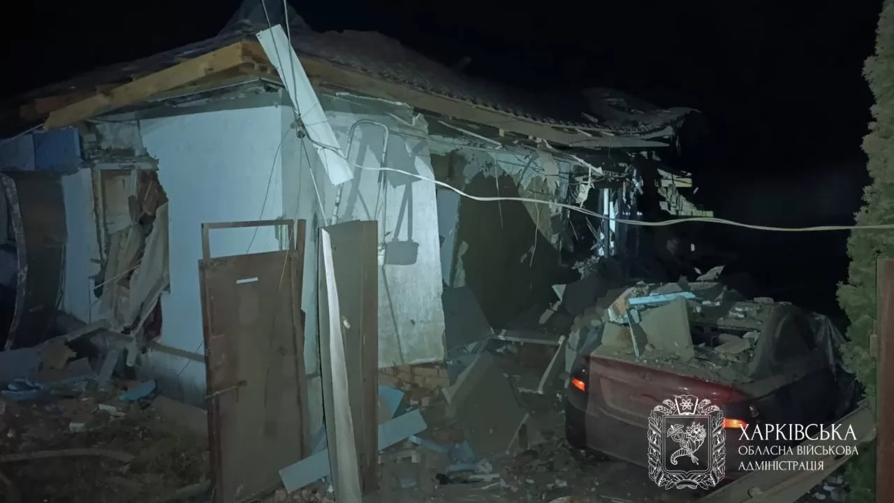Дом в Изюме, в котором погибли два человека / Фото Харьковская ОВА