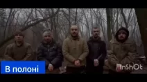 Українські бійці, які попали в полон у Грабовському / Скріншот відео