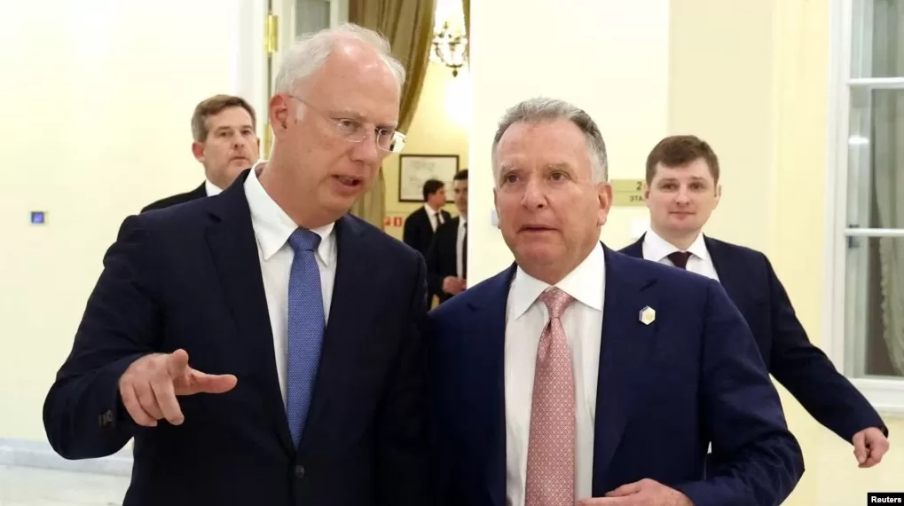 Кирилл Дмитриев и Стив Виткофф в Санкт-Петербурге, Россия, апрель 2025 года / Фото: Reuters