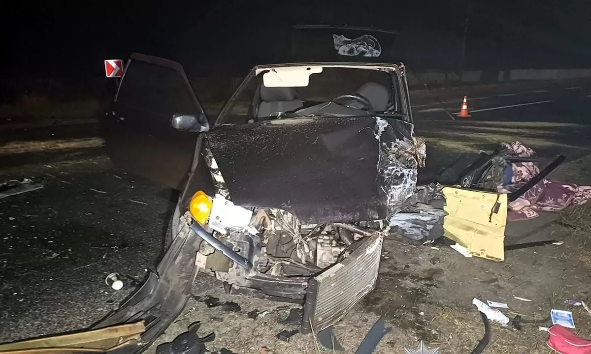 ВАЗ після зіткнення з Toyota / Фото: ГУНП в Житомирській області