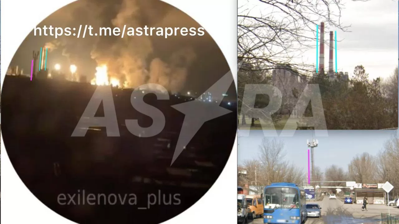 Удар был нанесен по предприятию ООО «Ставролен», расположенному на улице Розы Люксембург, 1 / Фото ASTRA