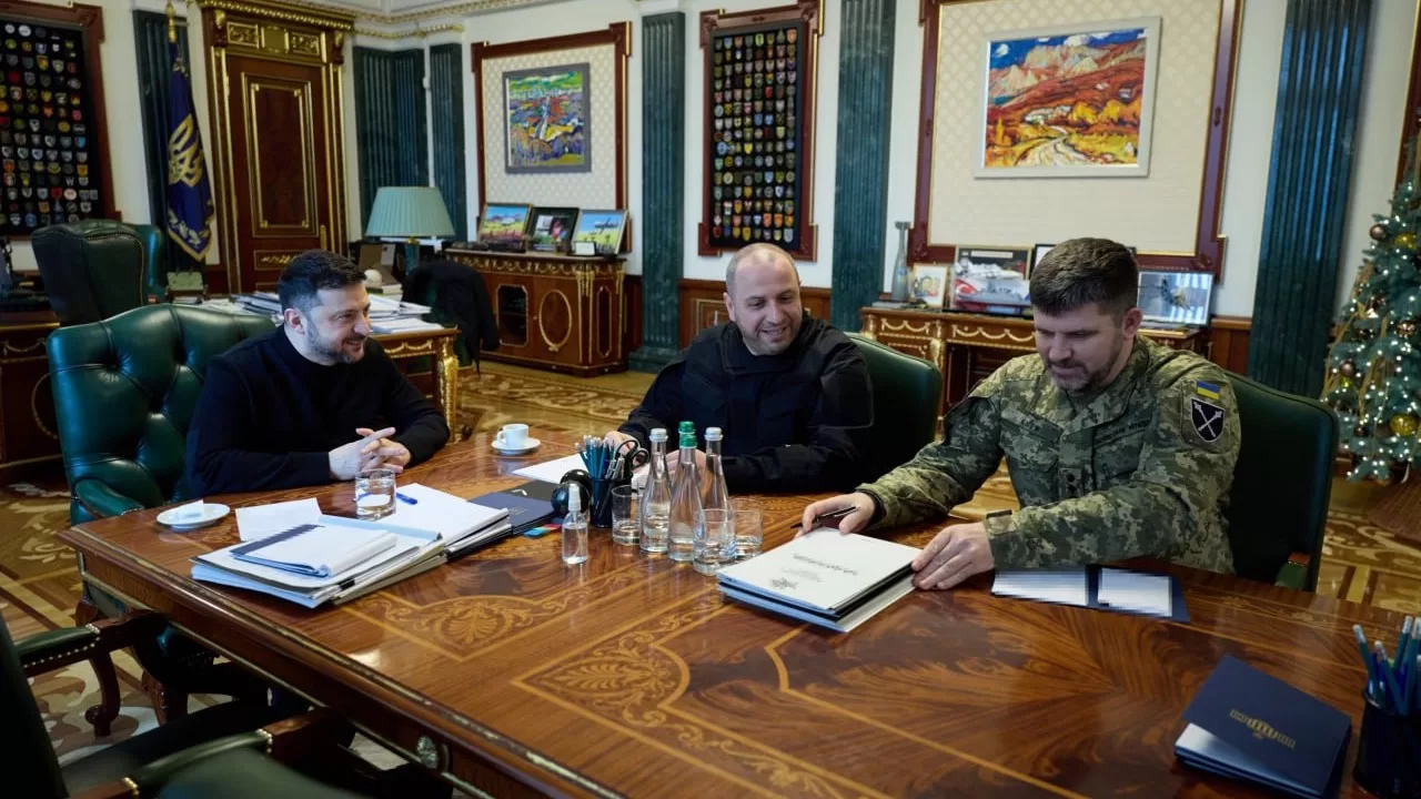 Умєров і Гнатов на доповіді у президента / Фото Офіс президента