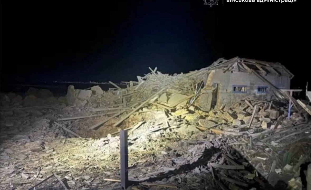 Уничтоженный дом в Запорожском районе / Фото: Иван Федоров